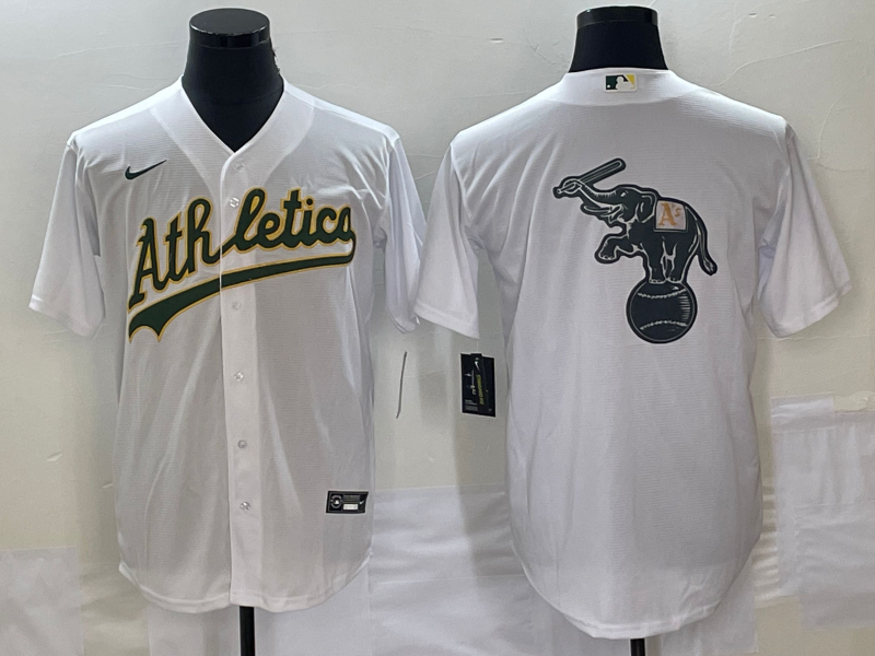 Men's Oakland Athletics White Home Jersey
